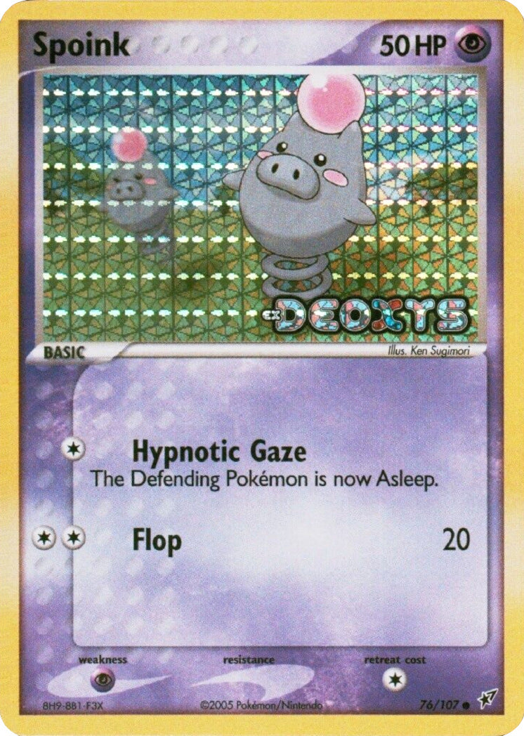 Spoink (76/107) (Stamped) [EX: Deoxys] | RetroPlay Games