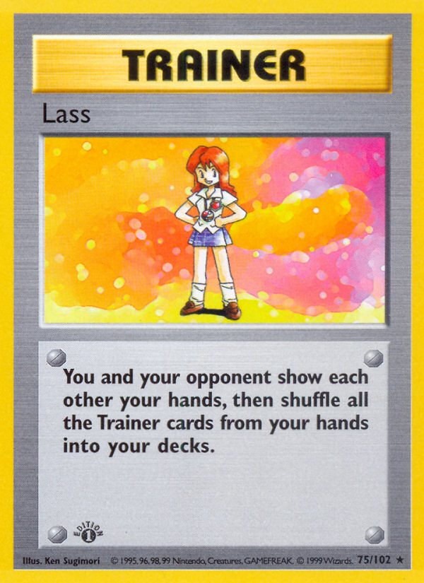 Lass (75/102) (Shadowless) [Base Set 1st Edition] | RetroPlay Games