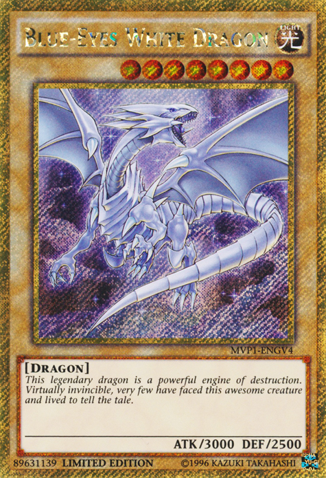 Blue-Eyes White Dragon [MVP1-ENGV4] Gold Secret Rare | RetroPlay Games