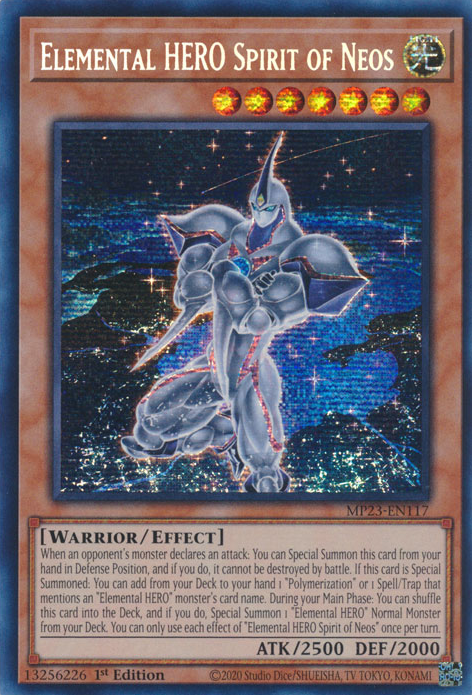 Elemental HERO Spirit of Neos [MP23-EN117] Prismatic Secret Rare | RetroPlay Games