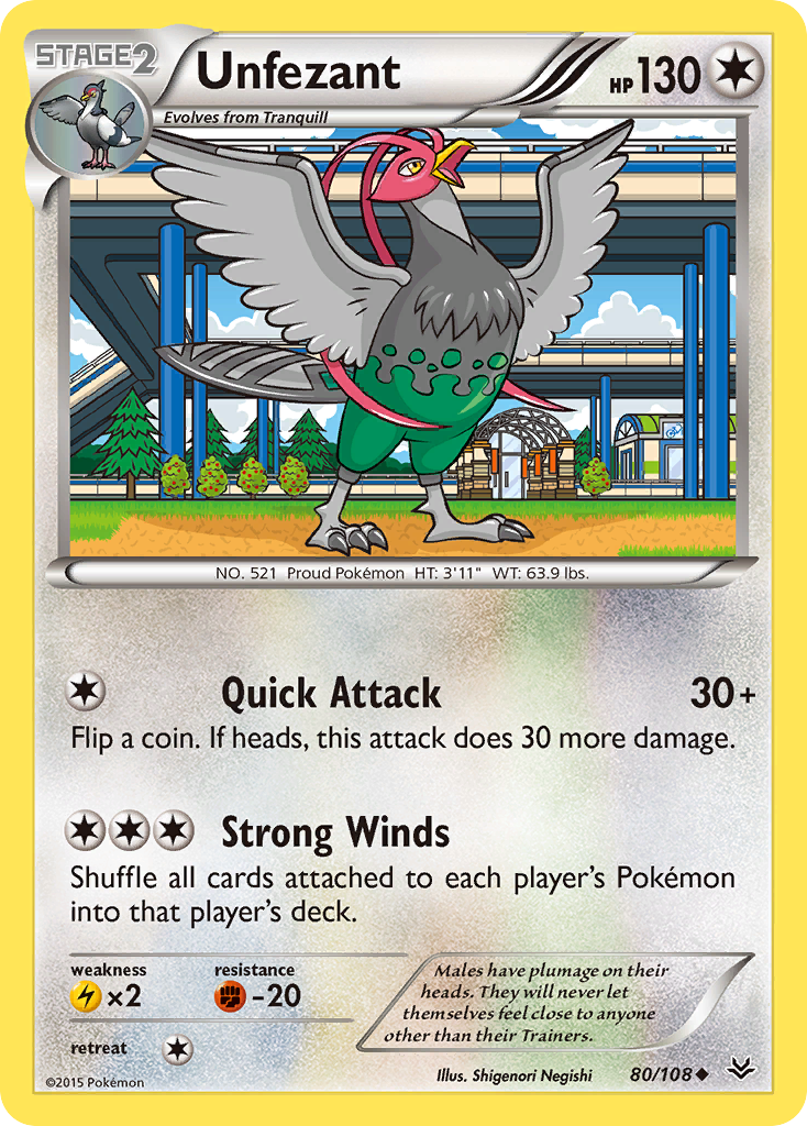 Unfezant (80/108) [XY: Roaring Skies] | RetroPlay Games