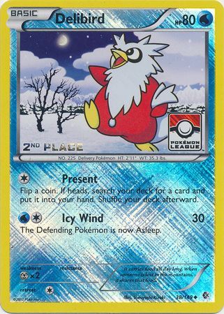 Delibird (38/149) (League Promo 2nd Place) [Black & White: Boundaries Crossed] | RetroPlay Games