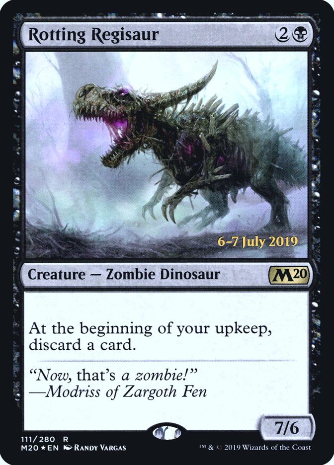 Rotting Regisaur  [Core Set 2020 Prerelease Promos] | RetroPlay Games