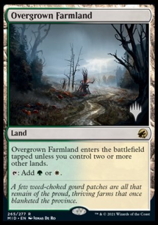 Overgrown Farmland (Promo Pack) [Innistrad: Midnight Hunt Promos] | RetroPlay Games