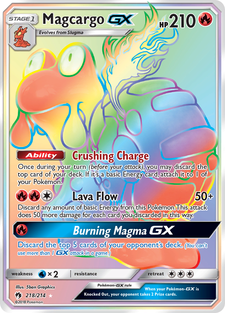 Magcargo GX (218/214) [Sun & Moon: Lost Thunder] | RetroPlay Games