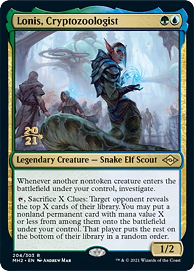 Lonis, Cryptozoologist [Modern Horizons 2 Prerelease Promos] | RetroPlay Games