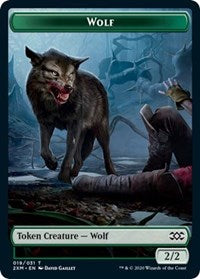 Wolf // Golem Double-sided Token [Double Masters Tokens] | RetroPlay Games
