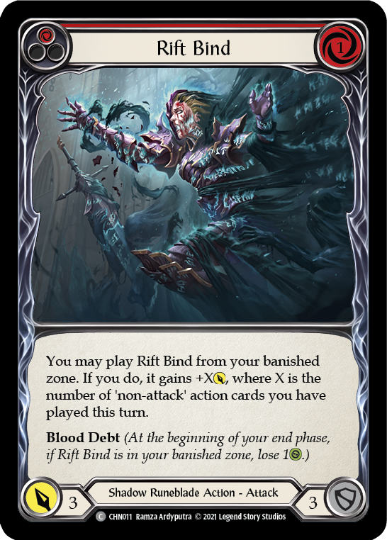 Rift Bind (Red) [CHN011] (Monarch Chane Blitz Deck) | RetroPlay Games