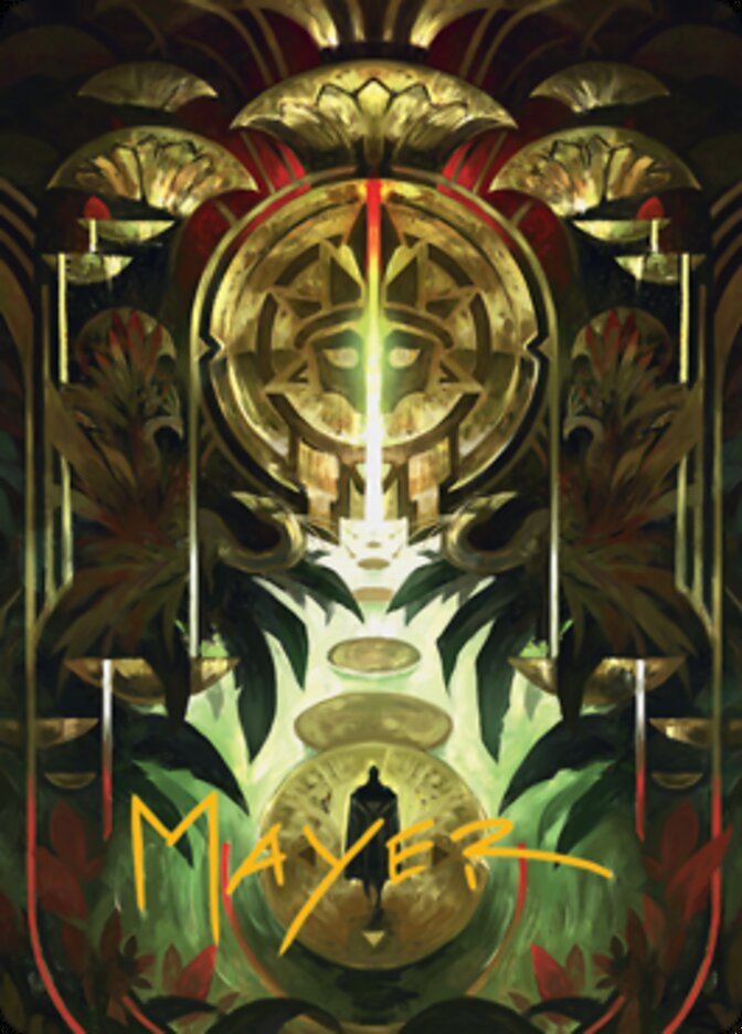 Jetmir's Garden 1 Art Card (Gold-Stamped Signature) [Streets of New Capenna Art Series] | RetroPlay Games