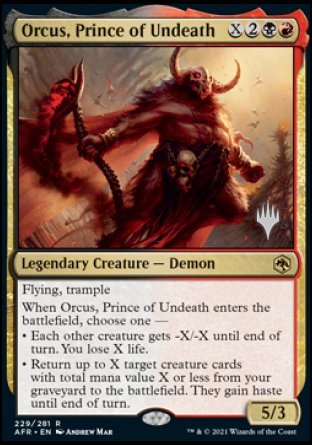 Orcus, Prince of Undeath (Promo Pack) [Dungeons & Dragons: Adventures in the Forgotten Realms Promos] | RetroPlay Games