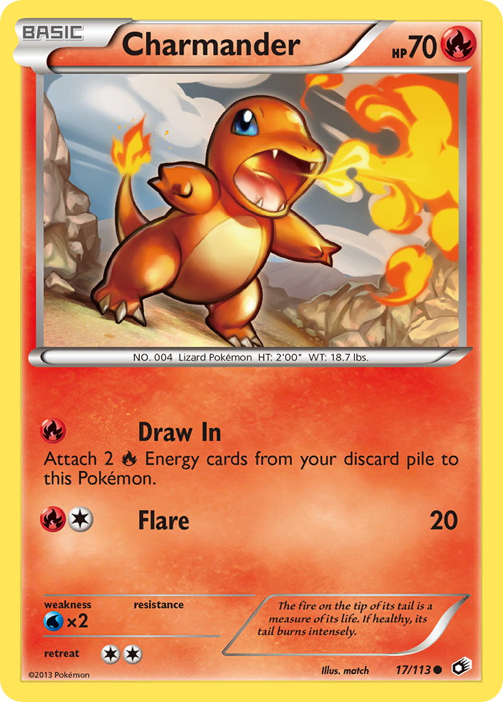 Charmander (17/113) [Black & White: Legendary Treasures] | RetroPlay Games