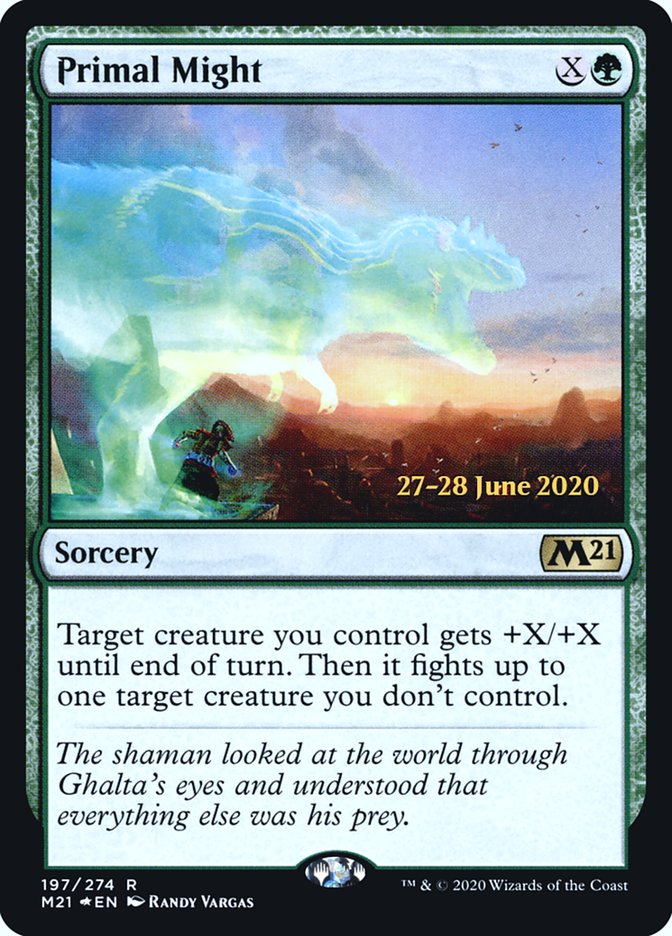 Primal Might  [Core Set 2021 Prerelease Promos] | RetroPlay Games