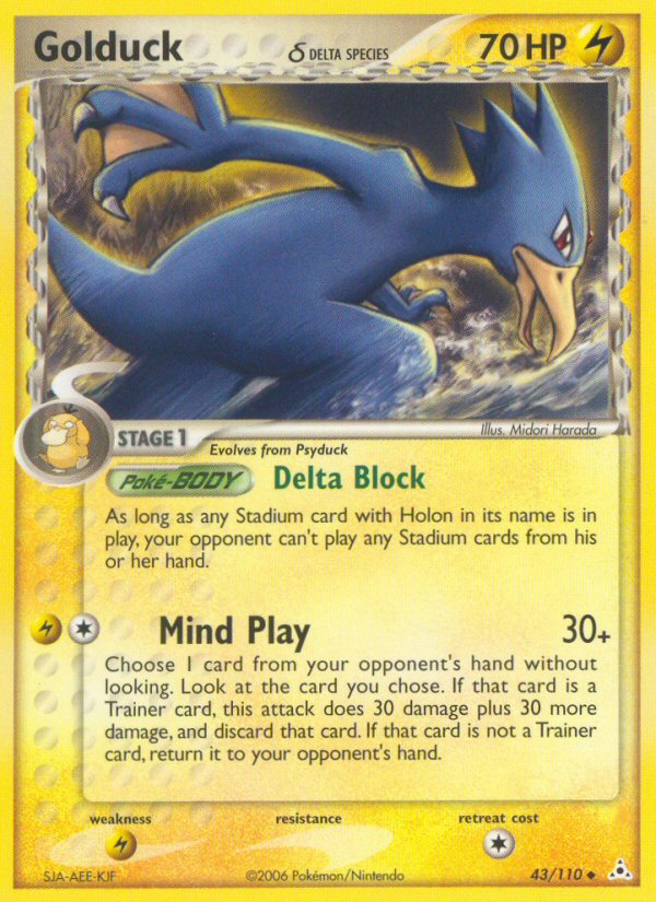 Golduck (43/110) (Delta Species) [EX: Holon Phantoms] | RetroPlay Games