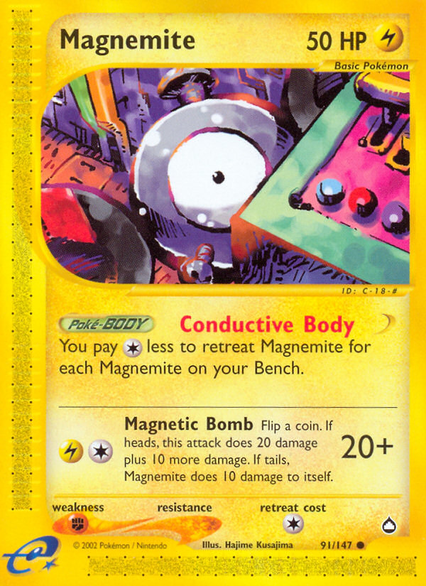 Magnemite (91/147) [Aquapolis] | RetroPlay Games