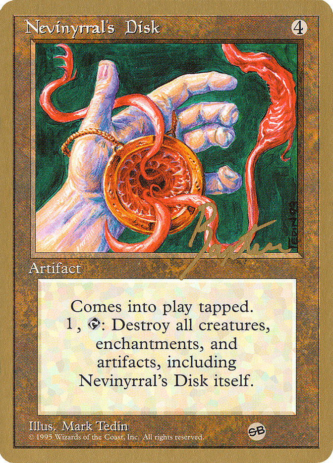 Nevinyrral's Disk (George Baxter) (SB) [Pro Tour Collector Set] | RetroPlay Games