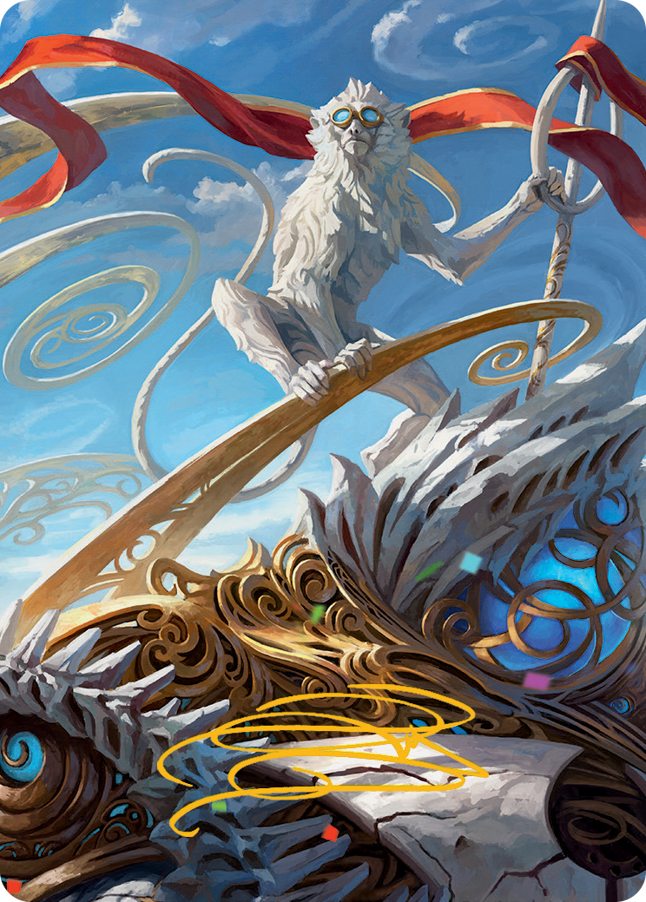 Ragavan, Nimble Pilferer Art Card (Gold-Stamped Signature) [March of the Machine Art Series] | RetroPlay Games