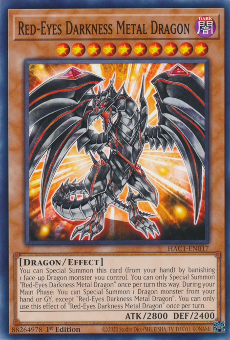 Red-Eyes Darkness Metal Dragon [HAC1-EN017] Common | RetroPlay Games