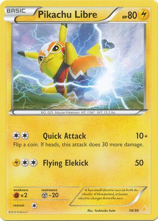 Pikachu Libre (14/30) [XY: Trainer Kit 3 - Pikachu Libre] | RetroPlay Games