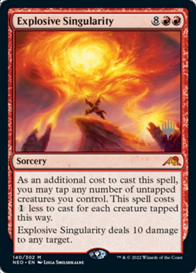 Explosive Singularity (Promo Pack) [Kamigawa: Neon Dynasty Promos] | RetroPlay Games