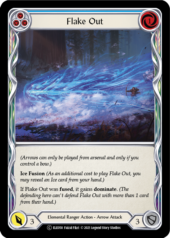 Flake Out (Blue) [U-ELE058] (Tales of Aria Unlimited)  Unlimited Rainbow Foil | RetroPlay Games