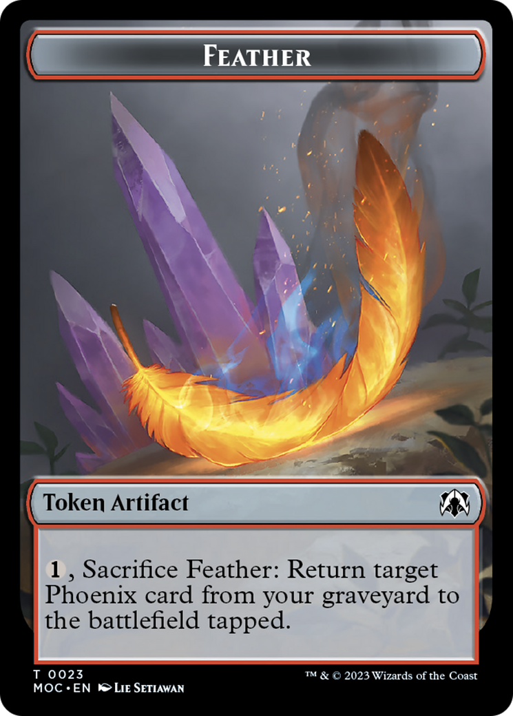 Feather // Servo Double-Sided Token [March of the Machine Commander Tokens] | RetroPlay Games