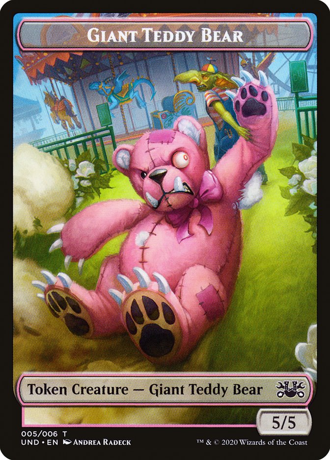 Giant Teddy Bear // Acorn Stash Double-sided Token [Unsanctioned Tokens] | RetroPlay Games