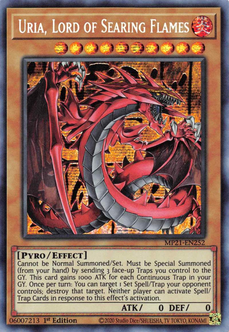 Uria, Lord of Searing Flames [MP21-EN252] Prismatic Secret Rare | RetroPlay Games