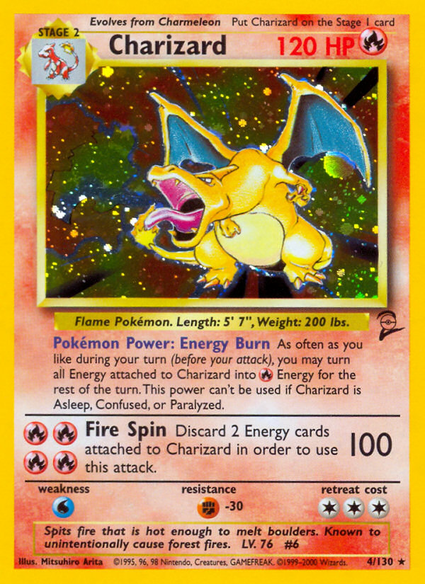 Charizard (4/130) [Base Set 2] | RetroPlay Games