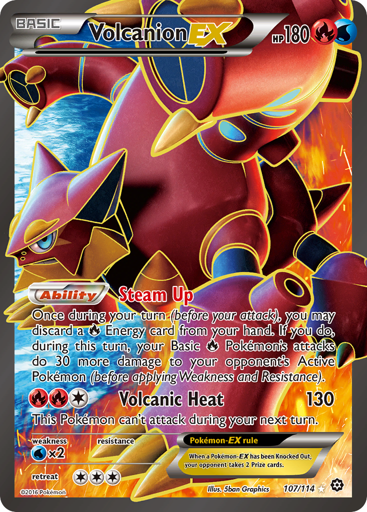 Volcanion EX (107/114) [XY: Steam Siege] | RetroPlay Games