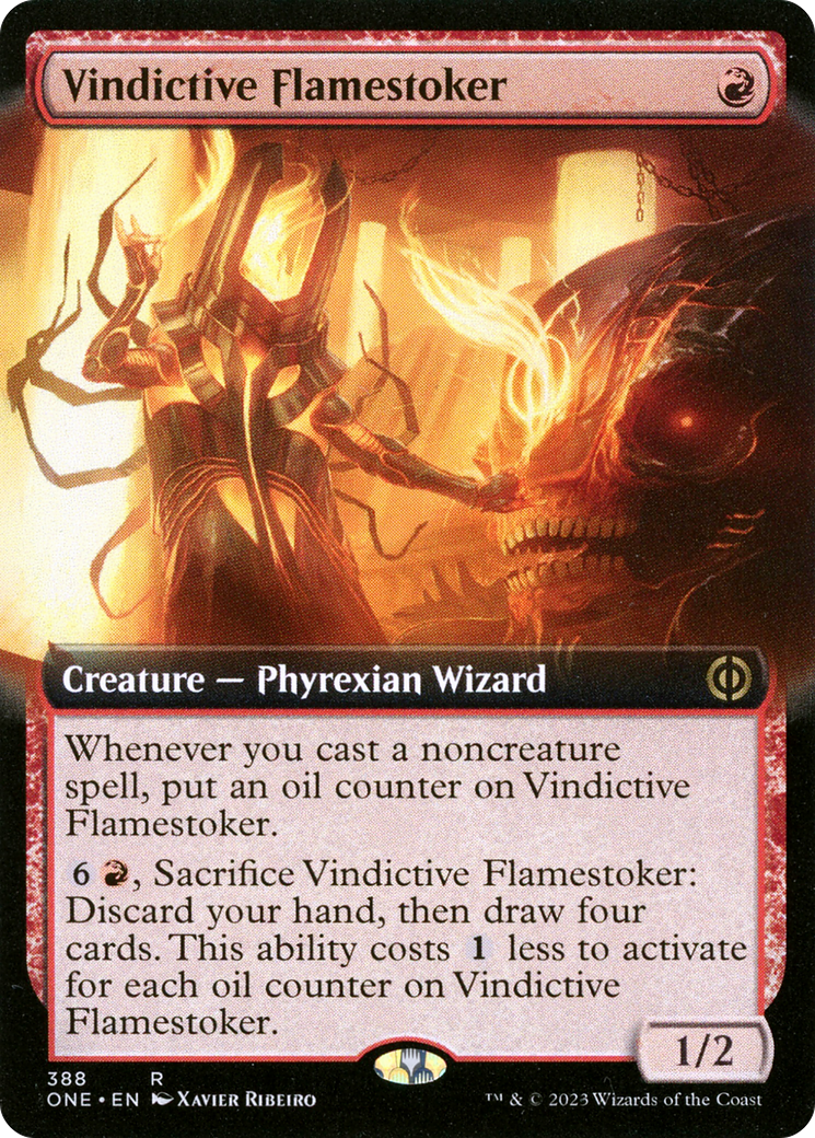 Vindictive Flamestoker (Extended Art) [Phyrexia: All Will Be One] | RetroPlay Games