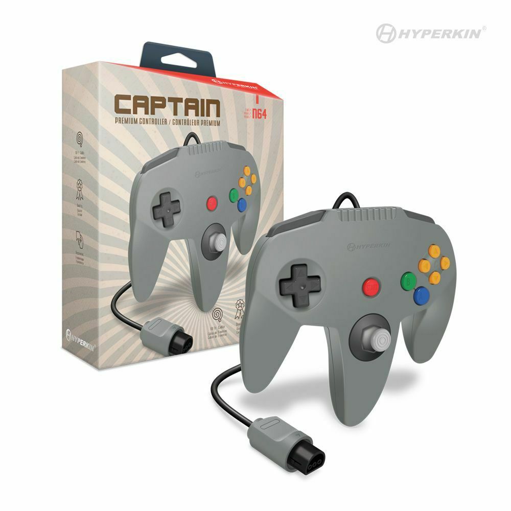 Hyperkin "Captain" Premium Nintendo 64 Controller - Grey | RetroPlay Games