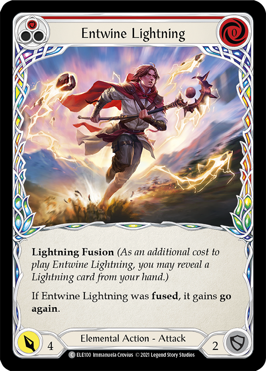 Entwine Lightning (Red) [ELE100] (Tales of Aria)  1st Edition Normal | RetroPlay Games