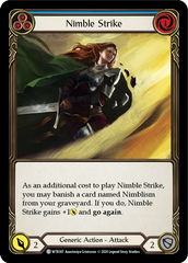 Nimble Strike (Blue) [U-WTR187] (Welcome to Rathe Unlimited)  Unlimited Rainbow Foil | RetroPlay Games