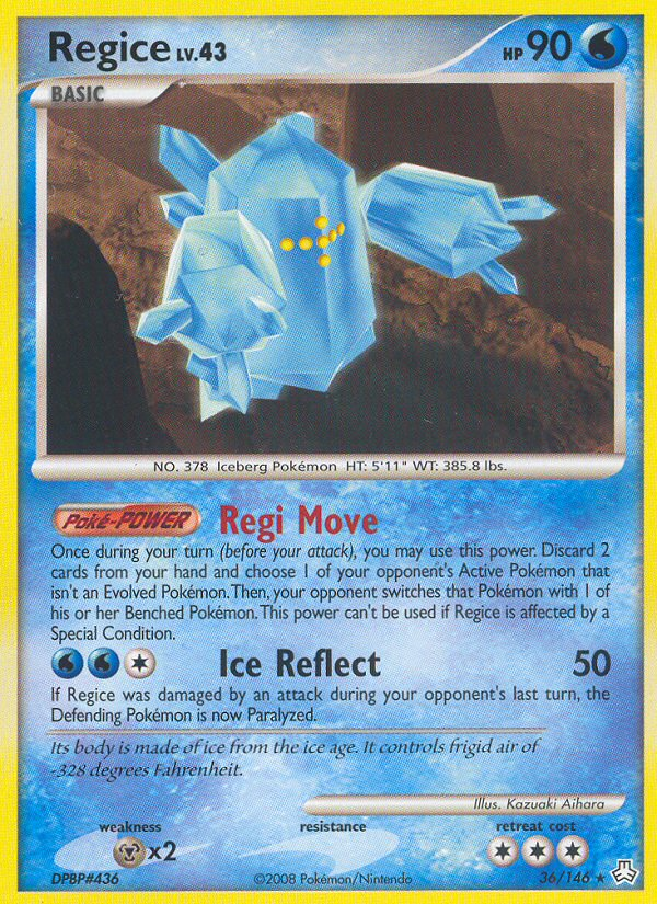 Regice (36/146) [Diamond & Pearl: Legends Awakened] | RetroPlay Games