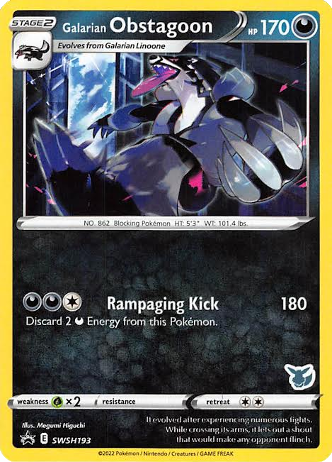 Galarian Obstagoon (SWSH193) (Eevee Deck) [Battle Academy 2022] | RetroPlay Games