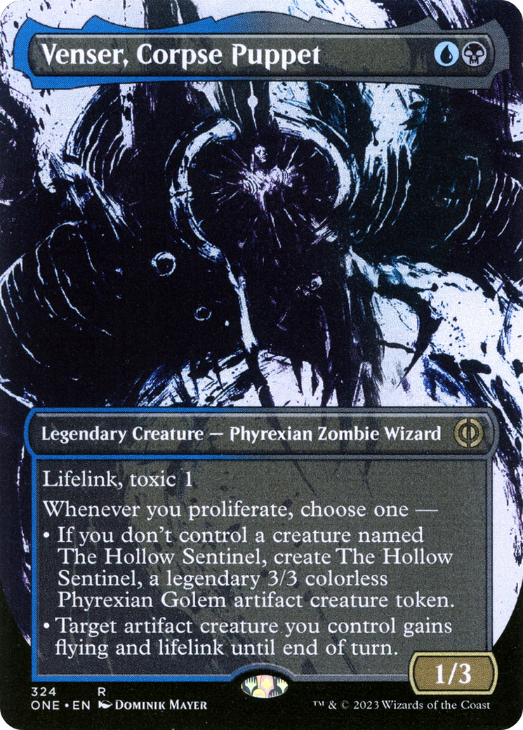 Venser, Corpse Puppet (Borderless Ichor) [Phyrexia: All Will Be One] | RetroPlay Games