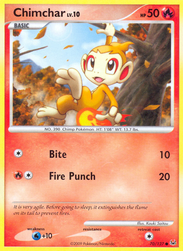 Chimchar (70/127) [Platinum: Base Set] | RetroPlay Games