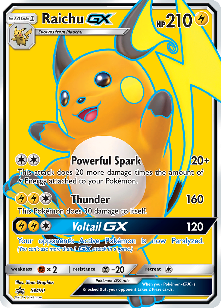 Raichu GX (SM90) [Sun & Moon: Black Star Promos] | RetroPlay Games