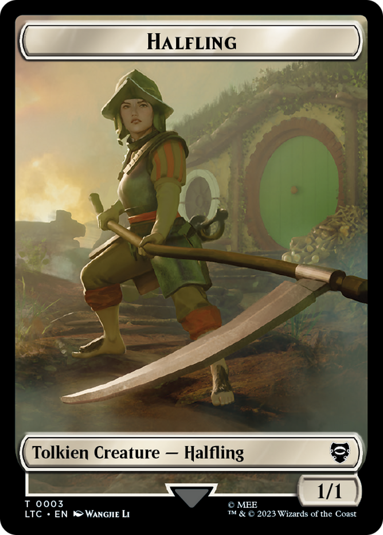 Halfling // Treasure Token [The Lord of the Rings: Tales of Middle-Earth Commander Tokens] | RetroPlay Games