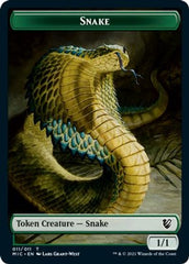 Spirit // Snake Double-sided Token [Innistrad: Midnight Hunt Commander] | RetroPlay Games