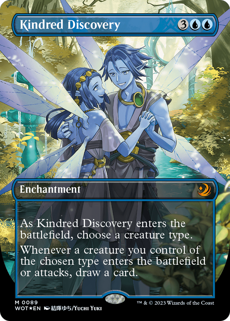 Kindred Discovery (Anime Borderless) (Confetti Foil) [Wilds of Eldraine: Enchanting Tales] | RetroPlay Games