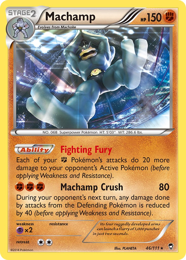 Machamp (46/111) (Cosmos Holo) (Blister Exclusive) [XY: Furious Fists] | RetroPlay Games