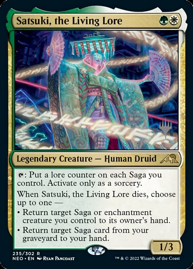 Satsuki, the Living Lore (Promo Pack) [Kamigawa: Neon Dynasty Promos] | RetroPlay Games