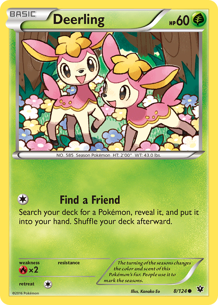 Deerling (8/124) [XY: Fates Collide] | RetroPlay Games