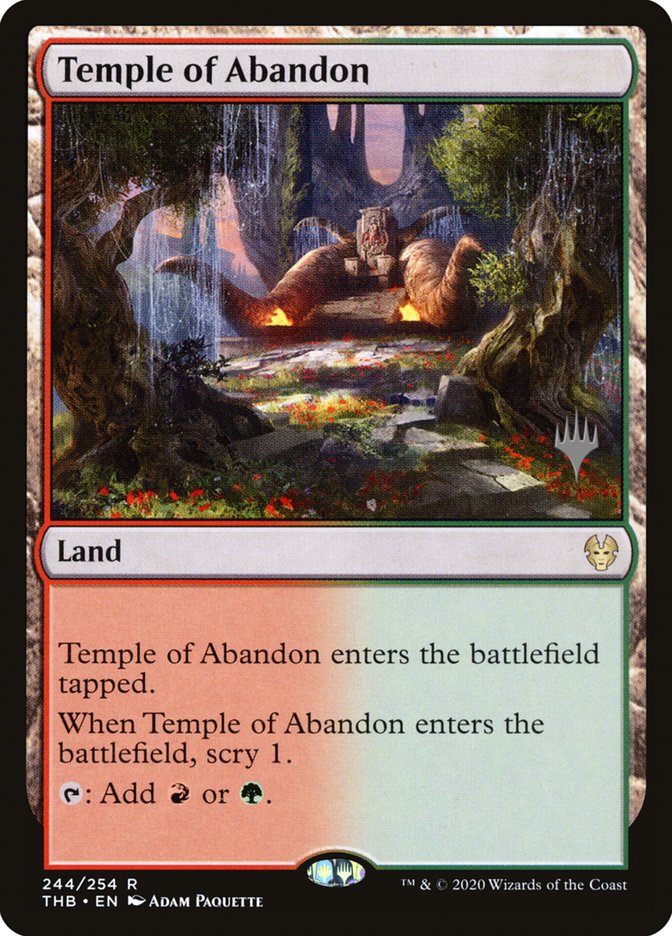 Temple of Abandon (Promo Pack) [Theros Beyond Death Promos] | RetroPlay Games