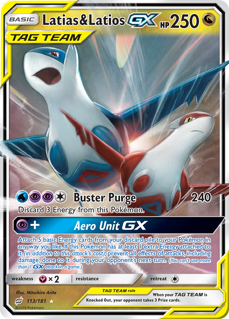 Latias & Latios GX (113/181) [Sun & Moon: Team Up] | RetroPlay Games