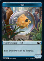 Fish // Citizen Double-sided Token [Streets of New Capenna Tokens] | RetroPlay Games