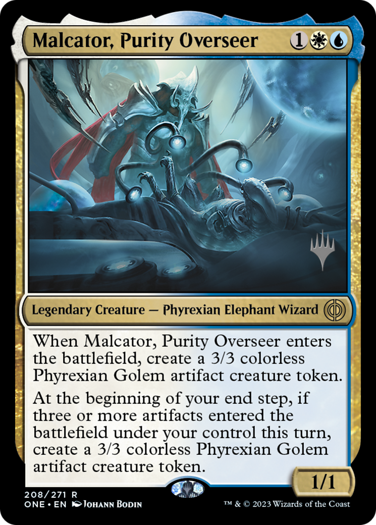 Malcator, Purity Overseer (Promo Pack) [Phyrexia: All Will Be One Promos] | RetroPlay Games