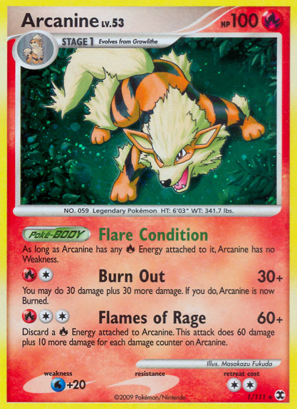 Arcanine (1/111) [Platinum: Rising Rivals] | RetroPlay Games