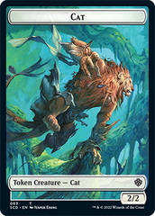 Saproling // Cat Double-Sided Token [Starter Commander Decks] | RetroPlay Games
